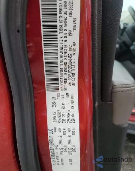 2014 Jeep Cherokee Latitude из США, поврежденный, VIN 1C4PJMCS8EW141452